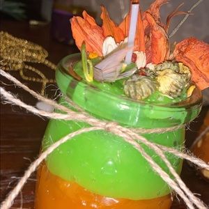 Handmade gel wax candle.